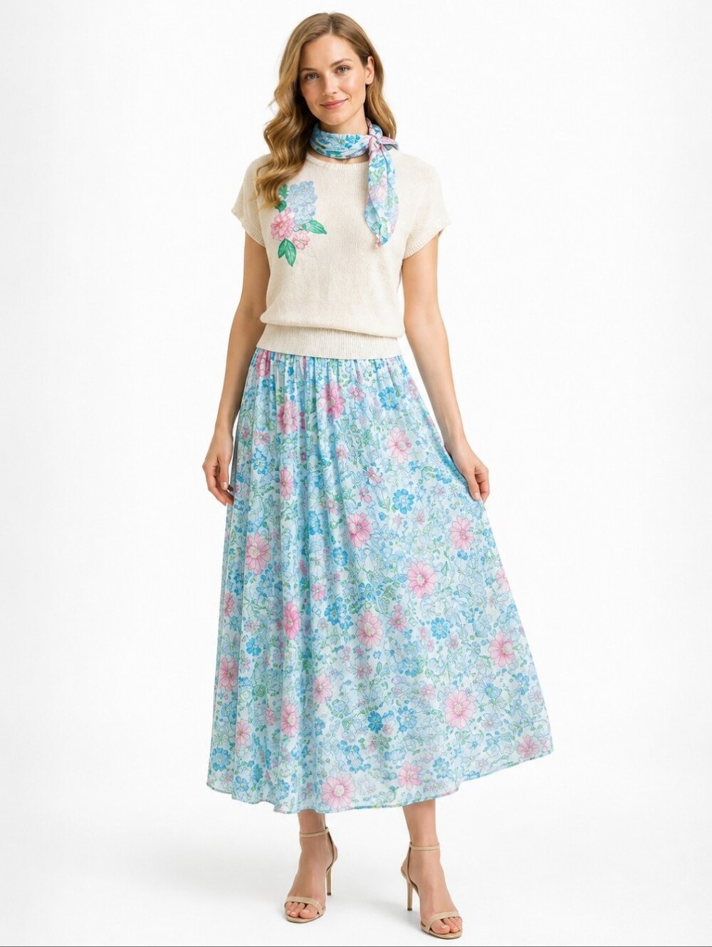 Andrea Gayle | Vintage Sweater Skirt Set